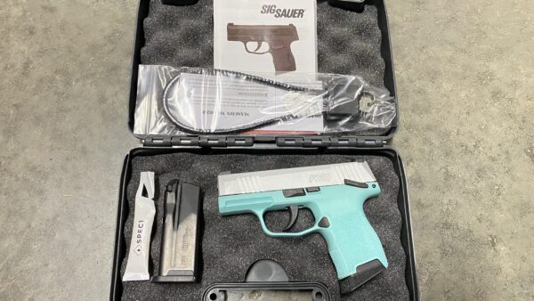 Sig Sauer P365 w/ manual safety - teal frame! 365-9-BXR3-MS