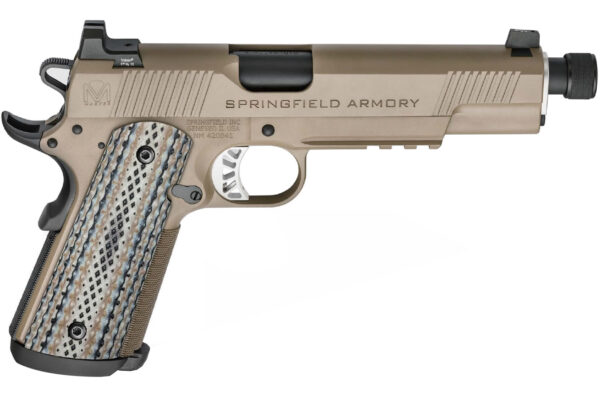 Springfield Armory FDE 1911 Master Class Silent Operator .45 ACP PCE9105