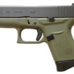 Glock 43 G43 Battlefield Green frame 9mm Luger 6rd UI4350201BFG