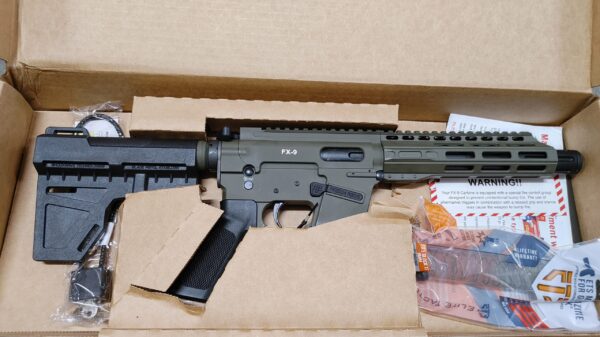 Freedom Ordnance FX-9 8" 9mm AR-9 OD Green Pistol AR9 FX9 FX9P8-ODG