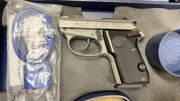 Used Beretta 3032 Tomcat 32 ACP Stainless - fair condition