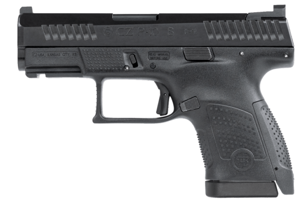 CZ P-10 S Black 9mm 2- 12 Round Magazines Subcompact 91560