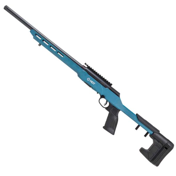 Savage A22 Precision 22 Long Rifle 18in Blue Titanium/Black Semi Automatic Modern Sporting Rifle - 10+1 Rounds