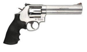 Smith & Wesson 686 Distinguish Combat 357 Mag/38 Spec 6" 6rd Adjustable White Outline/Red Ramp SS