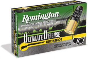 Remington Ultimate Defense 12 Gauge 2.75" Buckshot 15 Pellets 00 Buck 5 Bx