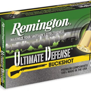 Remington Ultimate Defense 12 Gauge 2.75" Buckshot 15 Pellets 00 Buck 5 Bx