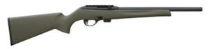 Remington Model 597 22 LR 16.5" Heavy Barrel With 5-R Rifling Blue Finish Olive Drab Green Synthetic Stock