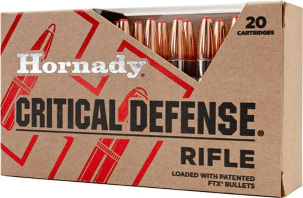 Hornady Critical Defense .223 Rem 55gr FTX bullet 20rd Box