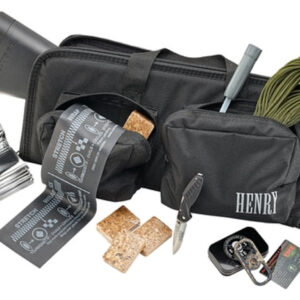 Henry U.S. Survival Pack AR-7 Rifle Plus Gear 22LR 16" Barrel Black Teflon Finish ABS Plastic Stock 8rd Mag