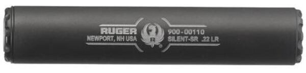 Ruger Silent-SR 22LR Silencer Titanium 1/2x28 Black Cerakote Finish