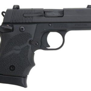 Sig P938 9MM 3IN Nitron Black SAO Siglite Black Rubber Grip (1) 7RD Steel MAG Ambi Safety