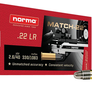 Norma Ammunition Precision 22 LR