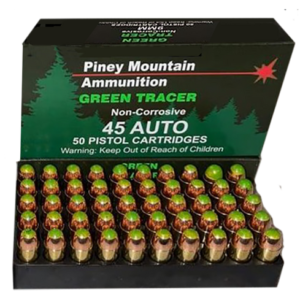 Piney Mountain Ammunition Green Tracer 45 ACP