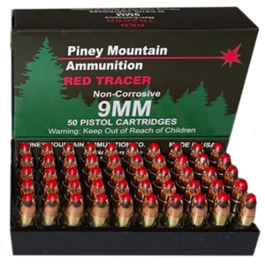 Piney Ammunition Red Tracer 9mm