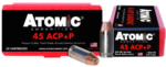 Atomic Ammunition Precision Craft 45 ACP +P