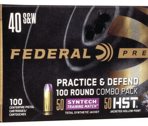 Federal Premium Practice & Defend 40 Smith & Wesson