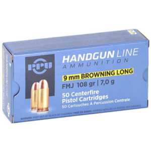 PPU Defense 9mm Browning Long