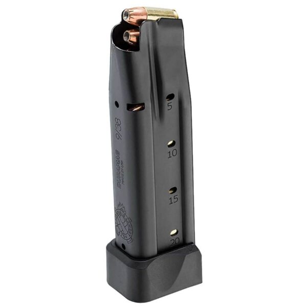 Springfield Armory Double Stack Black 1911 DS Prodigy 9mm Luger Handgun Magazine - 20 Rounds